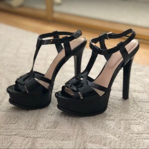 Black Platform Stilettos